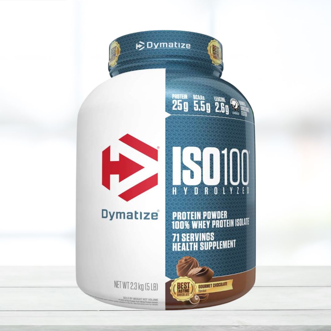 Dymatize Nutrition ISO 100 Whey Protein Isolate Powder - 2.3 kg (Gourmet Chocolate)