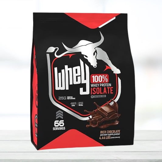 BULLPHARM 100% WHEY PROTEIN ISOLATE  66 SERVINGS Rich Chocolate Flavor