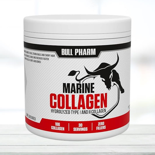 BULLPHARM Hydrolyzed Marine Collagen Unflavored|300 Grams