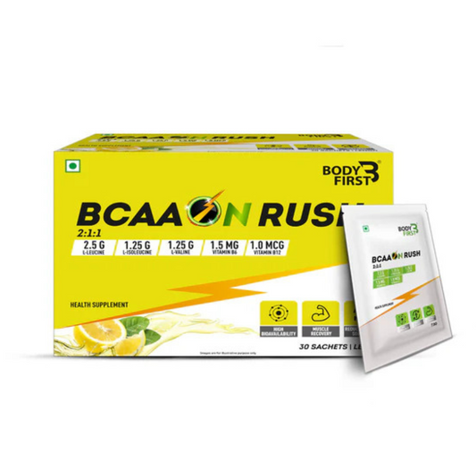 Bodyfirst Bcaa On Rush 2:1:1 30 Servings Lemon Flavor