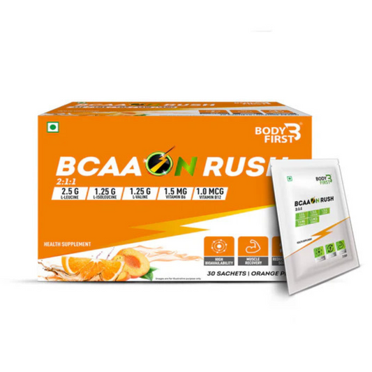 Bodyfirst Bcaa On Rush 2:1:1 30 Servings Orange Peach Flavor