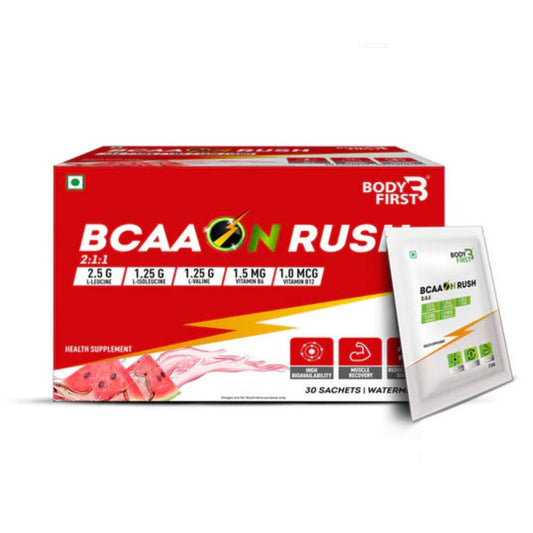 Bodyfirst Bcaa On Rush 2:1:1 30 Servings Watermelon Flavor