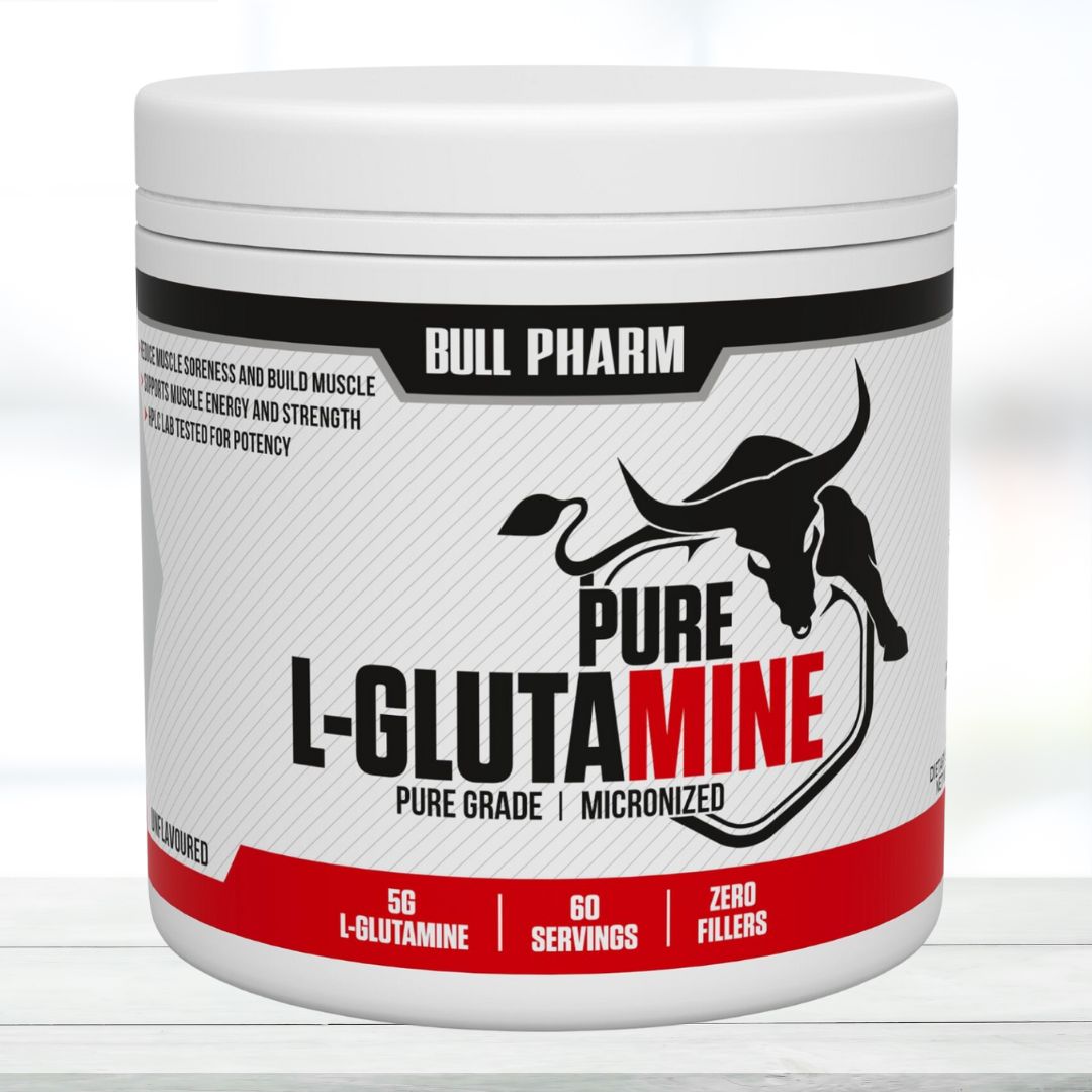 Bull Pharm L-Glutamine  For Muscle Mass, Energy and Strength 300 Gr