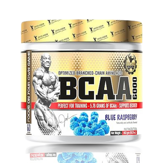 Dexter Jackson BCAA 6000  60 Servings, 463g Blue Raspberry Flavor