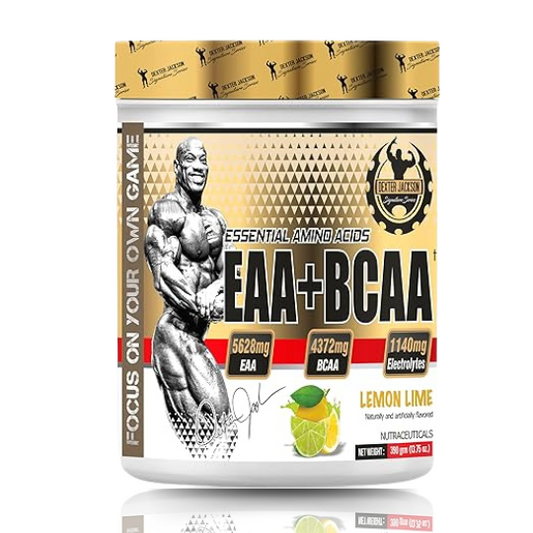 Dexter Jackson EAA+BCAA  Advanced Amino Acid Blend  390 Gram Lemon Lime Flavor