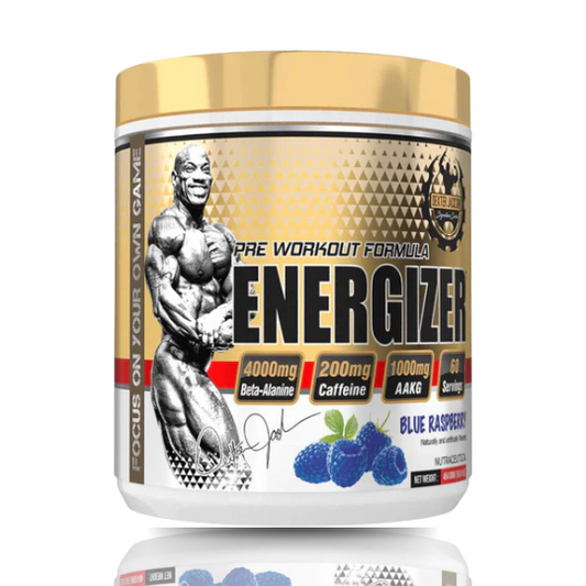 Dexter Jackson Energizer Pre-Workout, 60 servings Blue Raspberry Flavor