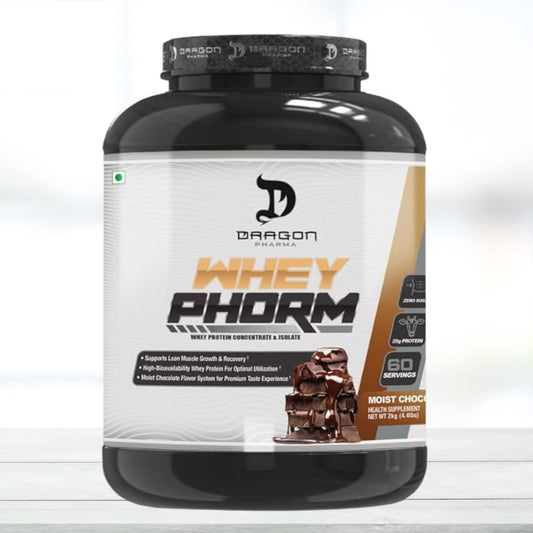 Dragon Pharma Whey phorm– Performance  Whey  60 Servings Flavor-  Moist Chocolate