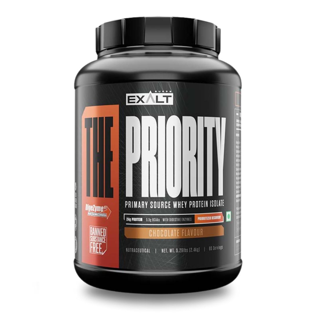 Exalts The Priority Whey Protein (Chocolate Flavor, 80 Servings)