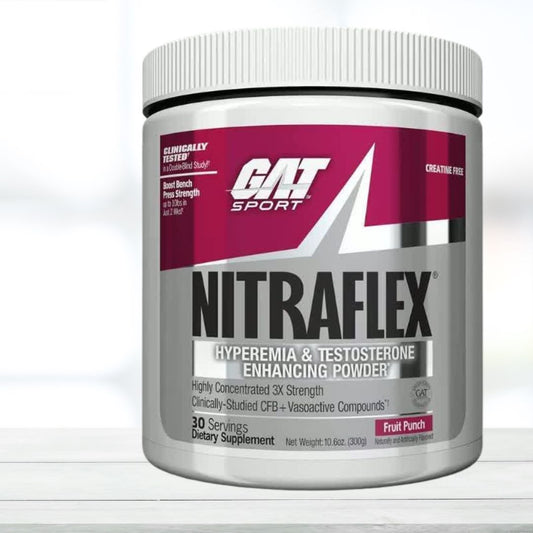 GAT Sport Nitraflex 30 Servings (Fruit Punch) With Scan Code Verify