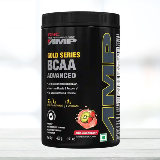 GNC Amp Gold Series Bcaa 30 Servings Kiwi Strawberry Flavor