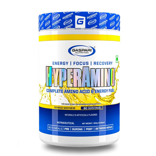 Gaspari Nutrition Hyper Amino 300g 60 Servings,Mango Mayhem Flavor