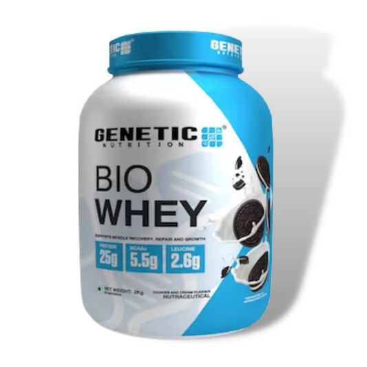 Genetic Nutrition Bio Whey 100% Whey Protein 4 lbs 60 Serving Chocolate Ganache