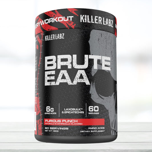 KIller Labz Brute EAA Branched Chain & Essential Amino Acids 60 Servings (Furious Punch)