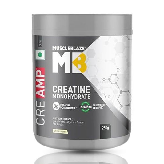 MuscleBlaze Creatine Monohydrate CreAMP 250 g Unflavoured