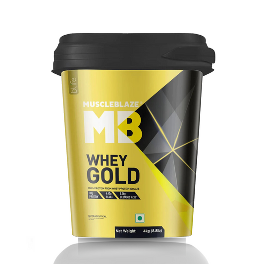 MuscleBlaze Whey Gold with Digezyme, 4 kg (8.8 lb), Rich Milk Chocolate Flavor