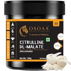 OSOAA Citrulline Malate Supplement Powder 100gm 50 Servings
