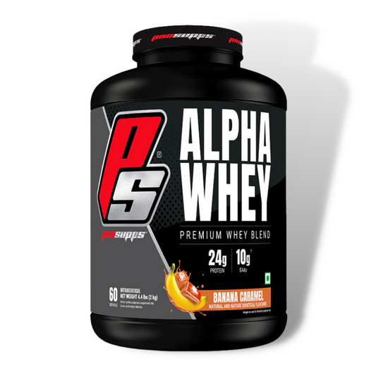 ProSupps Alpha Whey protein 2 KG 60 Servings Banana Caremel flavor