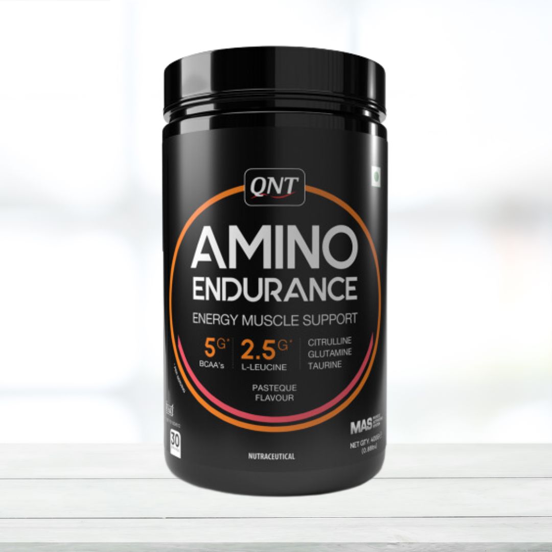 QNT Amino Endurance | Supports Muscle Building & Recovery | 400g | Pasteque flavor | 30 Servings