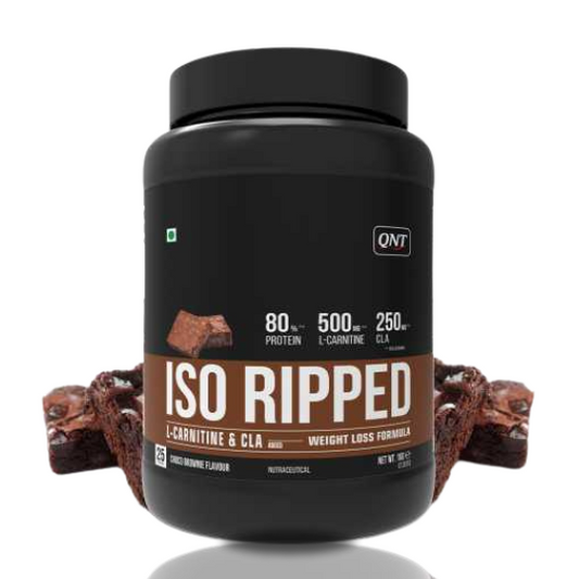 QNT ISO-RIPPED Isolate Protein 1kg CHOCO BROWNIE Flavor