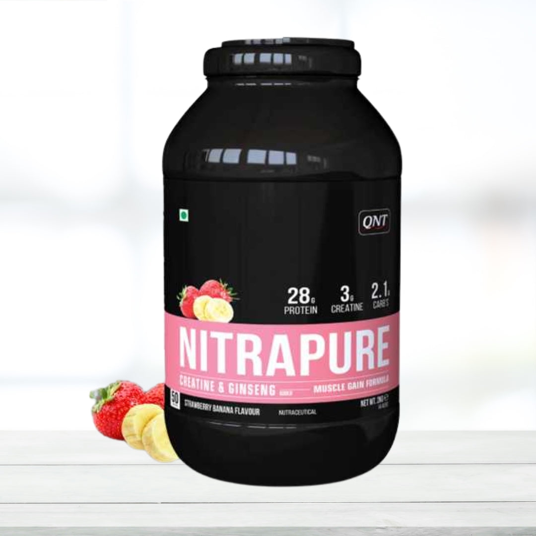 QNT Nitrapure Strawberry/Banana Whey Protein - 2kg