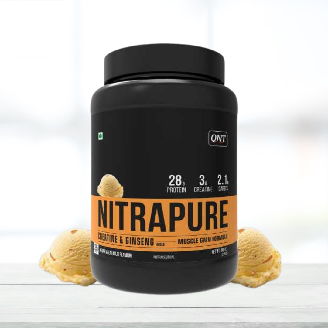 QNT Nitrapure Whey Protein 1kg - Malai Kulfi Flavor