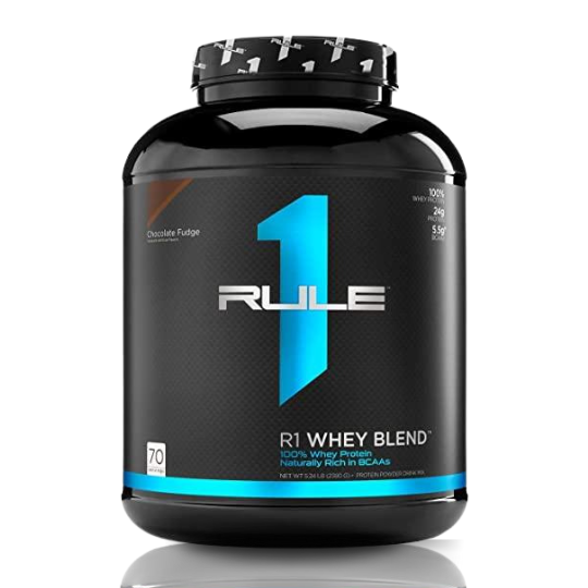 Rule One R1 Whey Blend Protein (5 Lbs) Flavour - Chocolate Fudge With Official Importer MRP SSNC